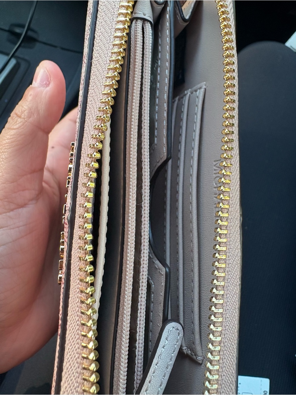 Michael Kors Pink and Gold Card Holder Wallet - Picture 5 of 5